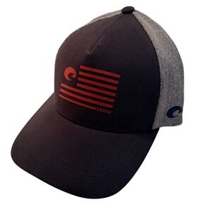Costa Del Mar NEW Twill Trucker Pride Logo Hat Fishing‎ Mesh SnapBack Cap Navy